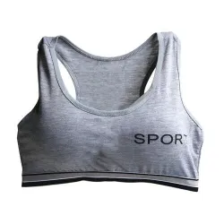 "SPORT" print - cotton fitness padded braWomen's fashion