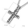 Vintage cross pendant - stainless steel necklaceNecklaces