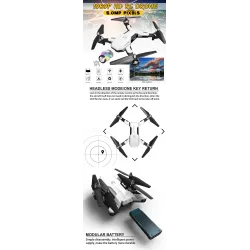CS-7 - 2.4G - Wifi - FPV - White Selfie - FoldableDrones