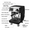 Kaffeemaschine mit Milchschaum für Espresso / Cappuccino - 15 Bar - 220V