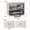 Elektroherd - für Pizza / Huhn / Brot - Edelstahl - Doppelschicht