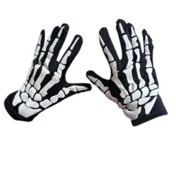 Halloween Style Handschuhe - Skelett Hände
