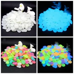 25 pieces / 50 pieces - glow in the dark garden pebblesSolar lighting