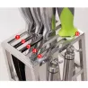 Knives holder stand - 6 holes - stainless steel kitchen storage rackKitchen knives