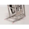 Messerhalterständer - 6 Löcher - Küchenständer aus Edelstahl