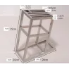 Knives holder stand - 6 holes - stainless steel kitchen storage rackKitchen knives