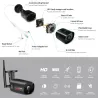 5 MP - 1920P HD - drahtlose Sicherheitskamera - zwei Wege Audio - WiFi - Unterstützung Onvif - wasserdicht