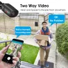 5 MP - 1920P HD - drahtlose Sicherheitskamera - zwei Wege Audio - WiFi - Unterstützung Onvif - wasserdicht