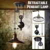 E27 - black vintage lamp - retractable adjustable lengthCeiling lights