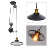 E27 - schwarze Vintage Lampe - einfahrbar einstellbare Länge