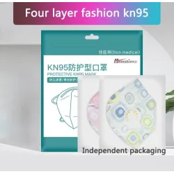 KN95 - antibacterial face / mouth protective masks - 4-layer - air valve - reusable - 10 - 20 - 50 - 100 piecesMouth masks