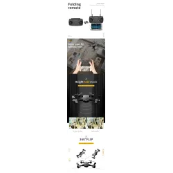 JDRC JD-20S JD20S - WiFi - FPV - Foldable - HD Camera - 0.3MP - Three BatteriesDrones