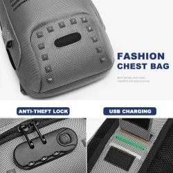 Crossbody Taschen - Anti-Diebstahl - Botentasche - USB-Ladung - wasserabweisend