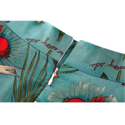 Vintage - Retro - 50er Jahre - tropische Blumenschürze