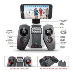 Jeder einzelne E55 Mini - WiFi - FPV - Faltbar - Rot - RTF