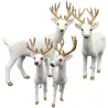 Weihnachtsdekoration - weiße Rentiere - deer