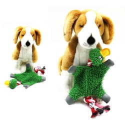 32 * 19cm - Plüsch Ente - Spielzeug mit Seil für Hunde / Katzen