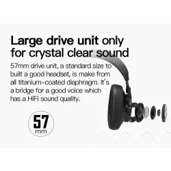 Bluedio T7 - ANC - Bluetooth 5.0 - Wireless Headset - HiFi