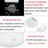 Christmas 3D decoration for door / window - LED light - transparent plate with suction cupChristmas