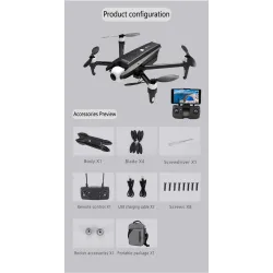 JJRC X15 Dragonfly - GPS - WiFi - FPV - 6K HD Camera - Brushless - RTFDrones