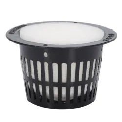Mesh Pot - Korb - für hydroponic system plant / Gemüse wachsen - mit Schaumeinsatz - 10 Stück
