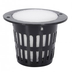 Mesh pot - basket - for hydroponic system plant / vegetable grow - with foam insert - 10 piecesGarden