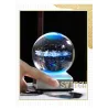 3D Kugel mit 8 Planeten - Kristallkugel mit Basis - Lasergraviert - LED Nachtlicht - 8cm