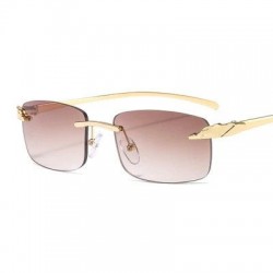 Rectangle sunglasses - rimless - UV400