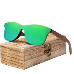 Polarisierte Sonnenbrille - Walnussholz - UV400 - unisex