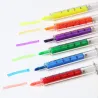 Nadel / Spritzen geformte Stifte - Highlighter - Marker - 6 Stück