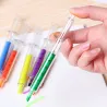 Nadel / Spritzen geformte Stifte - Highlighter - Marker - 6 Stück