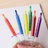 Nadel / Spritzen geformte Stifte - Highlighter - Marker - 6 Stück