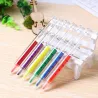 Nadel / Spritzen geformte Stifte - Highlighter - Marker - 6 Stück