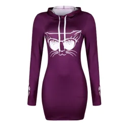 Harajuku Cat - Gedruckte Hoodies