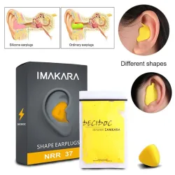 Moldable Shaped - Noise Reduction - Earplugs - 60PcsSleeping