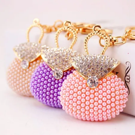 Süßes Pink - Perle Handtasche