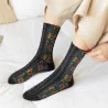 Stickerei Blumen Socken - Ethnischer Stil - Frauen