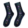 Stickerei Blumen Socken - Ethnischer Stil - Frauen