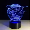 Air Plane Lampe - 3D Licht - LED - 7 Farben
