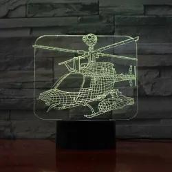 Air Plane Lampe - 3D Licht - LED - 7 Farben