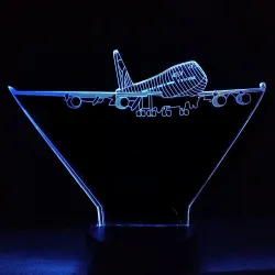 Air Plane Lampe - 3D Licht - LED - 7 Farben