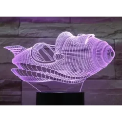 Air Plane Lampe - 3D Licht - LED - 7 Farben
