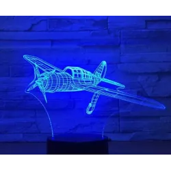 Air Plane Lampe - 3D Licht - LED - 7 Farben