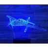 Air Plane Lampe - 3D Licht - LED - 7 Farben