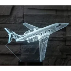 Air Plane Lampe - 3D Licht - LED - 7 Farben