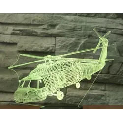 Air Plane Lampe - 3D Licht - LED - 7 Farben