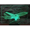 Air Plane Lampe - 3D Licht - LED - 7 Farben