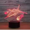 Air Plane Lampe - 3D Licht - LED - 7 Farben