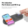 2 in 1 Qi Wireless Ladegerät - Samsung S20 - S10 - Double Fast Lade Pad