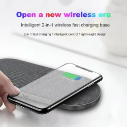2 in 1 Qi Wireless Ladegerät - Samsung S20 - S10 - Double Fast Lade Pad